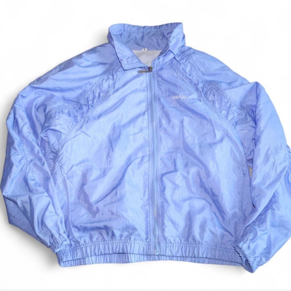 Vintage Head Light Blue Windbreaker Jacket